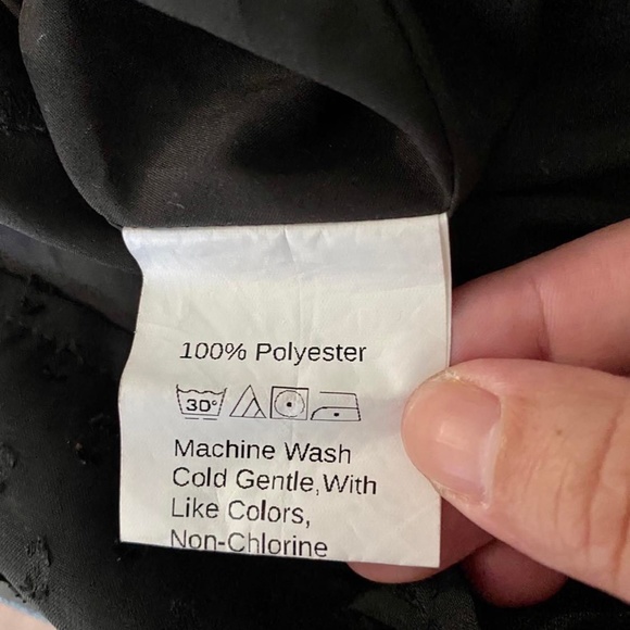 Shein Polka Dot Tassel Tie Neck Babydoll Dress - Picture 9 of 9